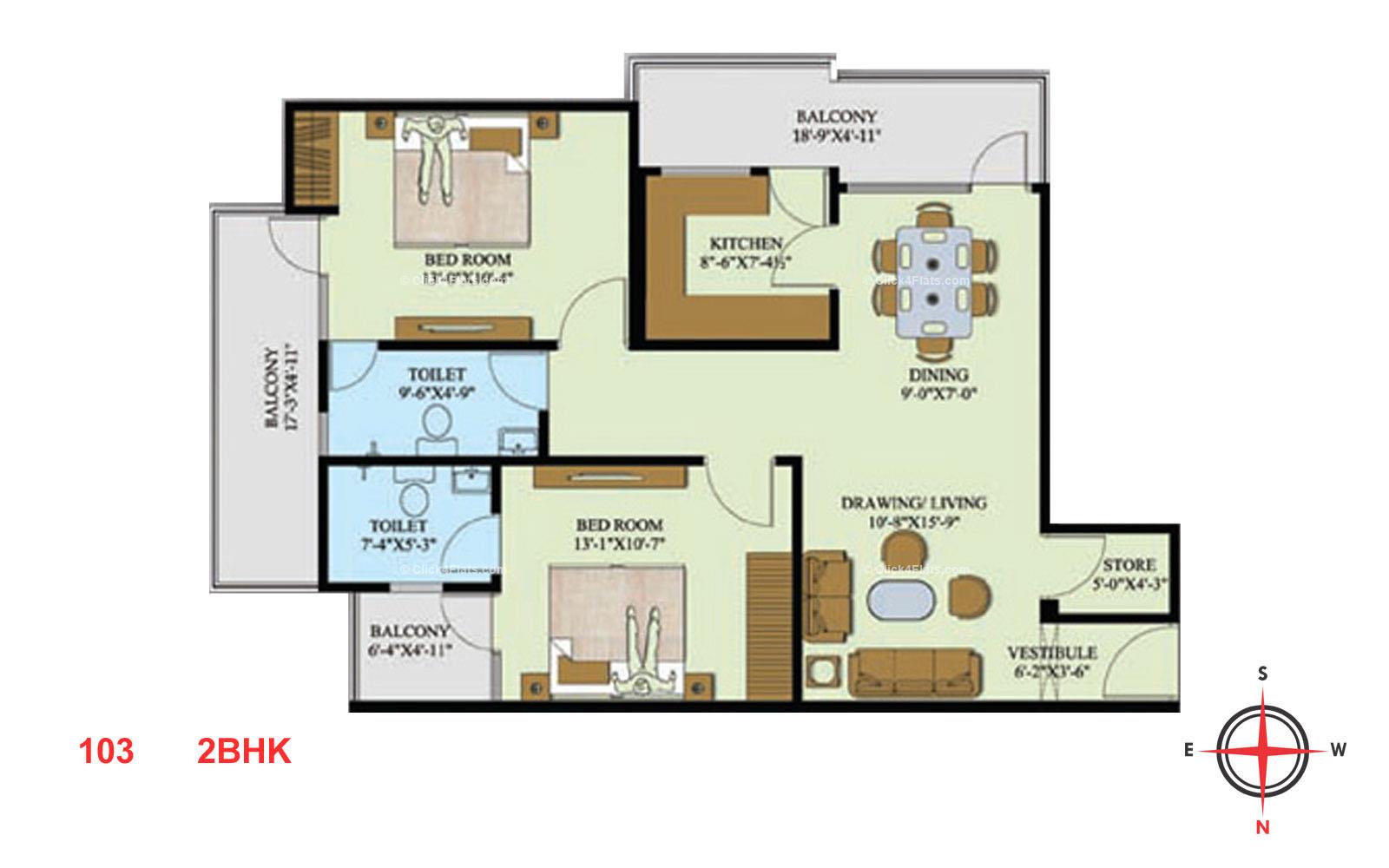 Star Valley 2 BHK 