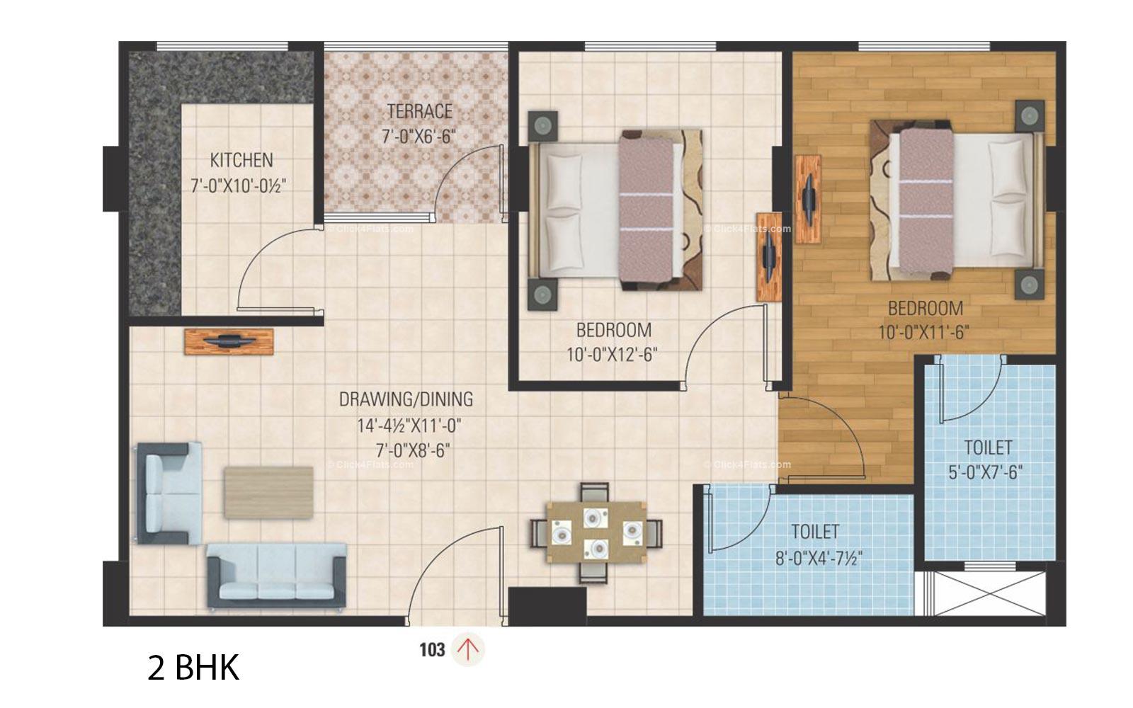 Sunshine Prime 2 BHK 