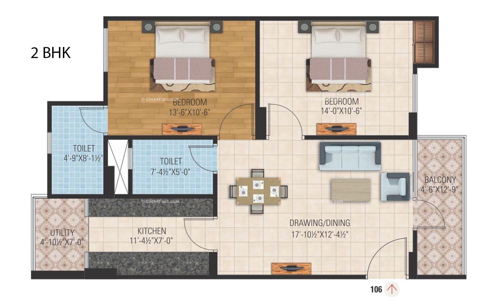 Sunshine Prime 2 BHK 