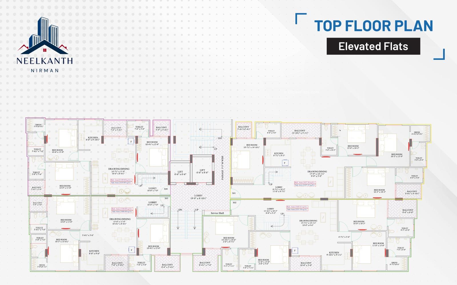 Suraj Heights Top Floor Plan