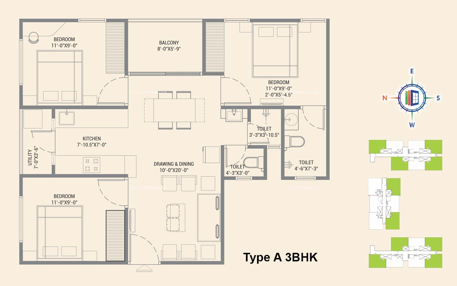 Suvaas Agam 3 BHK 