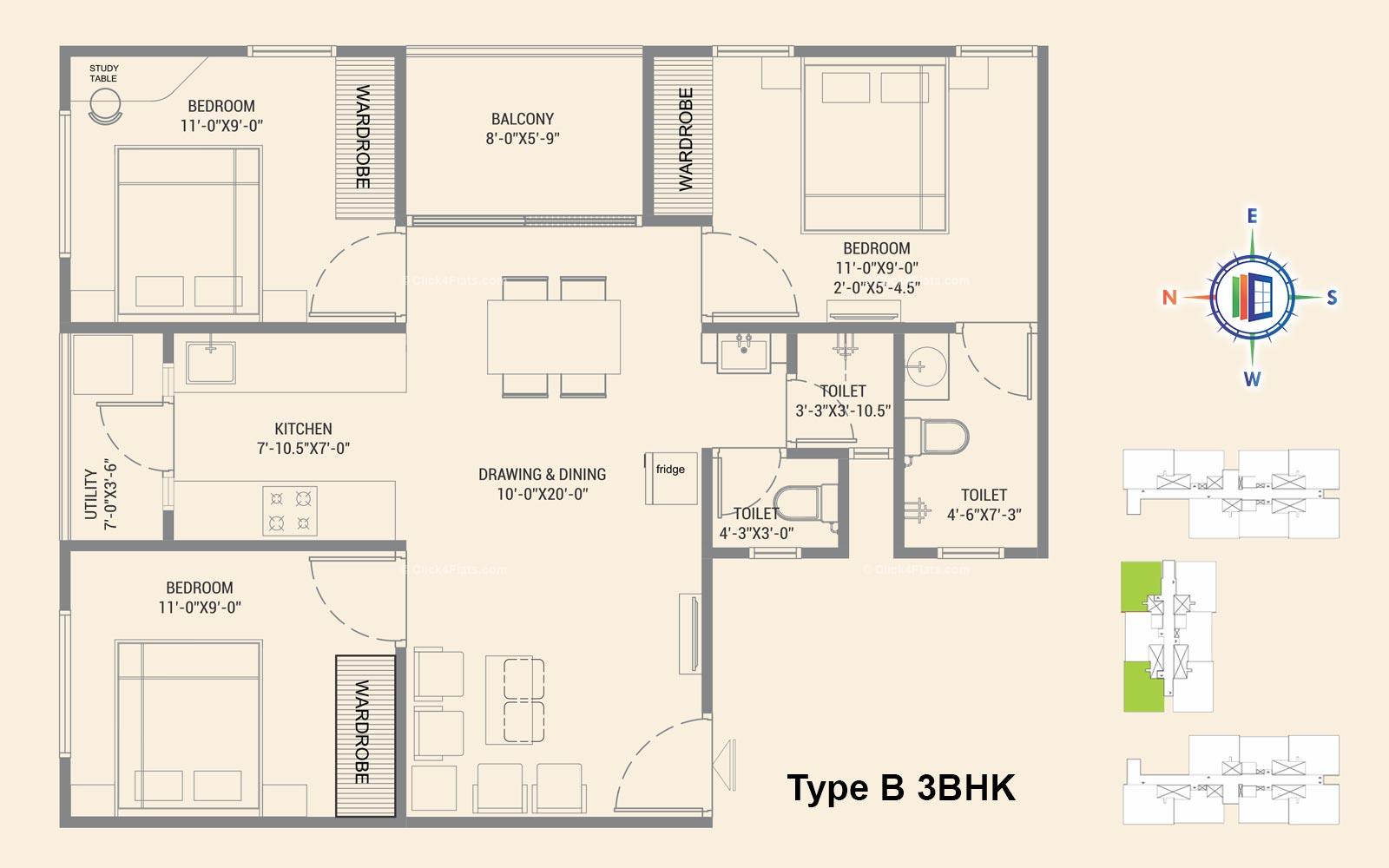 Suvaas Agam 3 BHK 