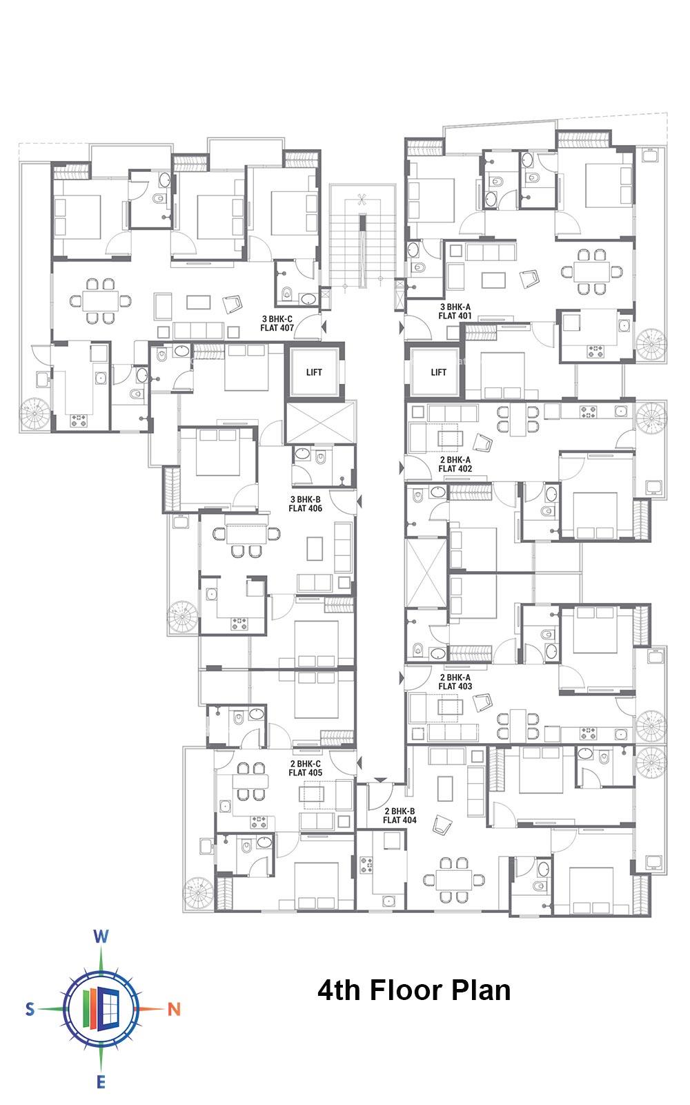 Suvaas Vijay Bagh 4th Floor Plan