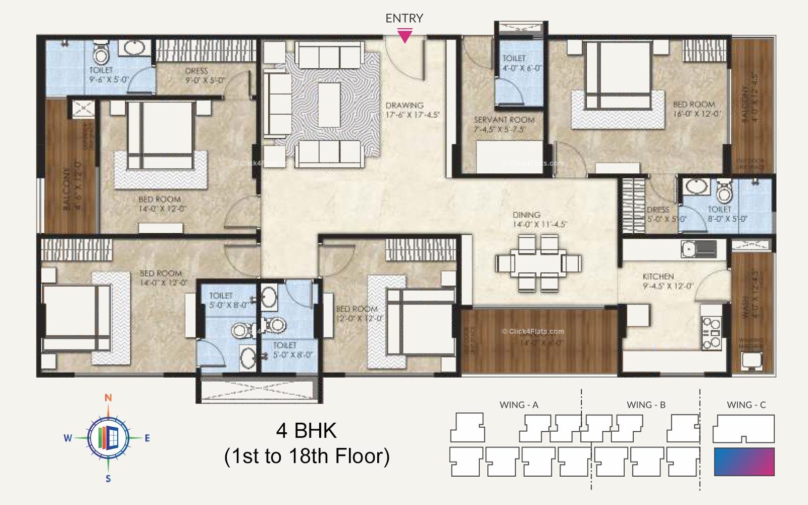 Symphonia 4 BHK 