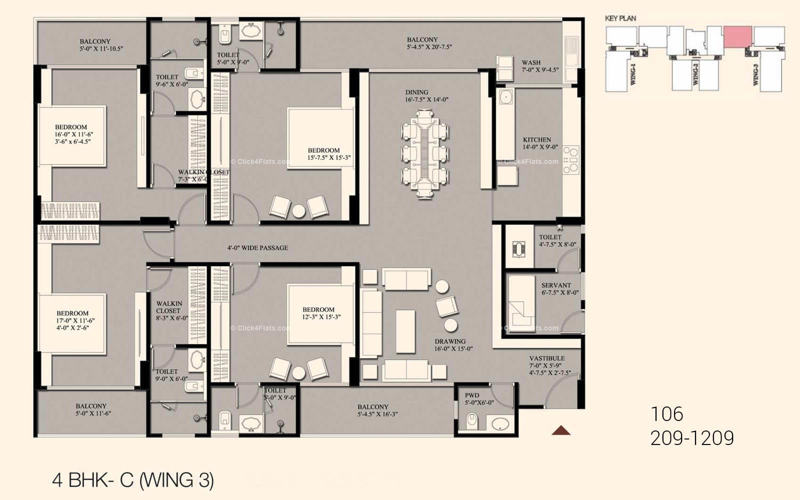 The Crest First Stone 4 BHK 