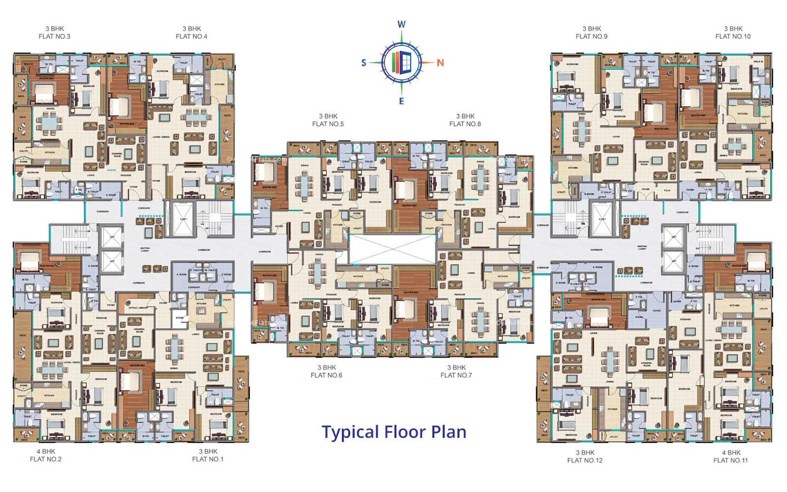 The Legend Typical Floor Plan