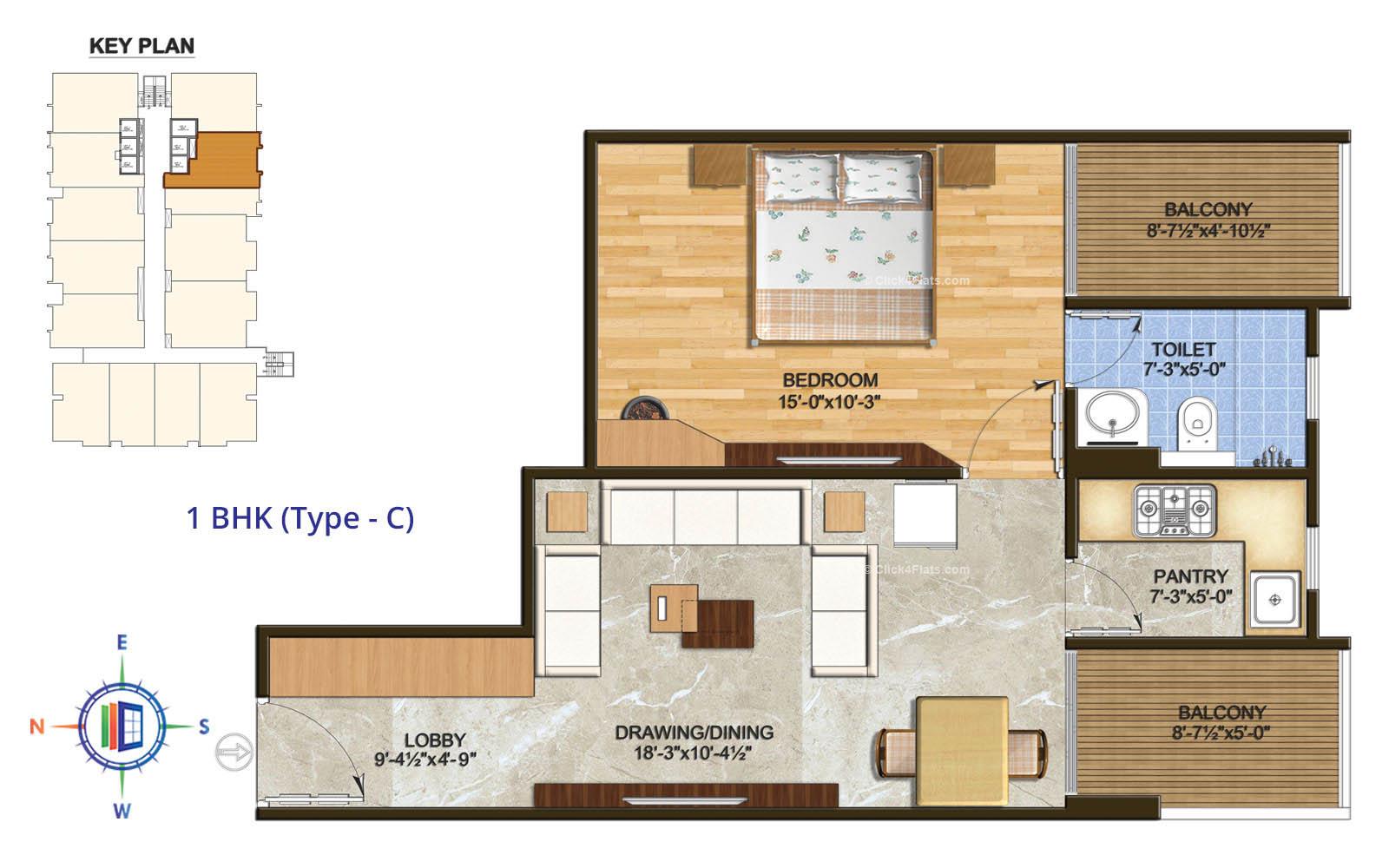 The Rise 1 BHK 