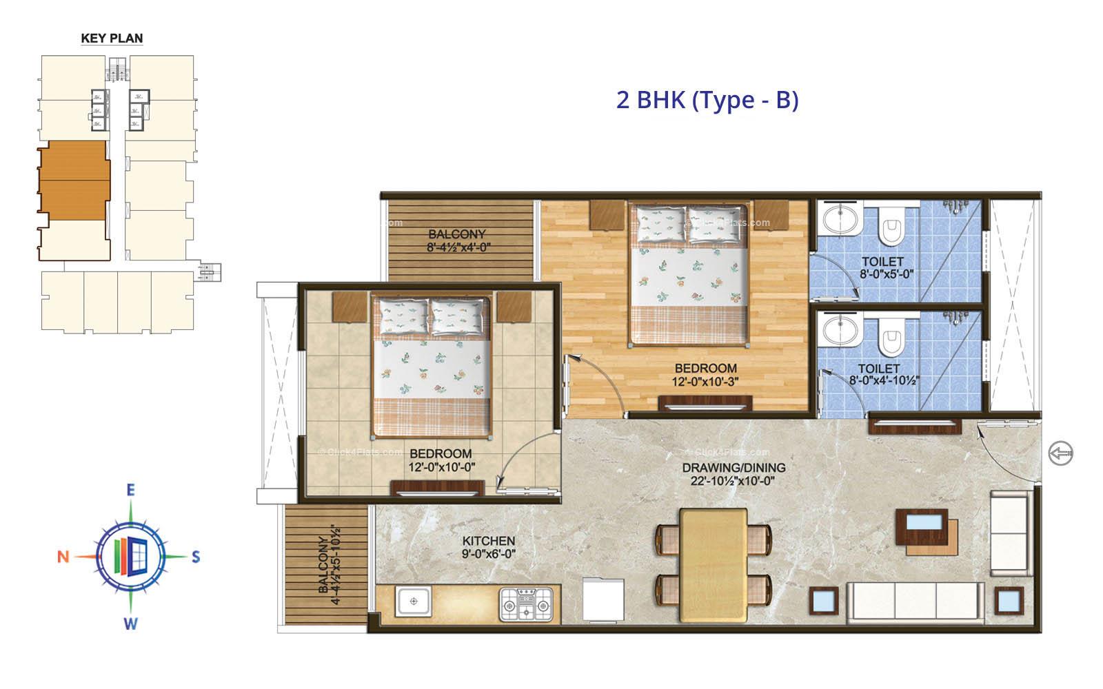 The Rise 2 BHK 