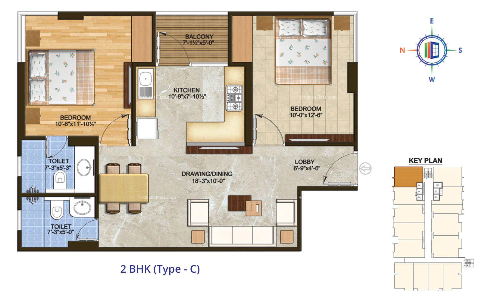 The Rise 2 BHK 