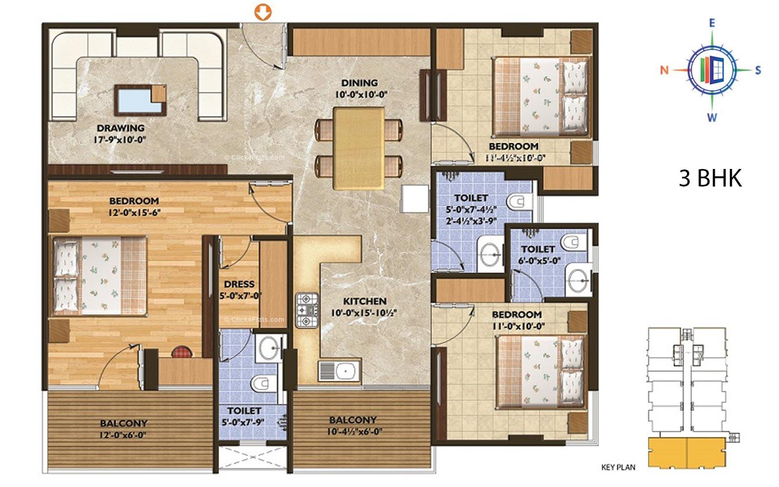 The Rise 3 BHK 