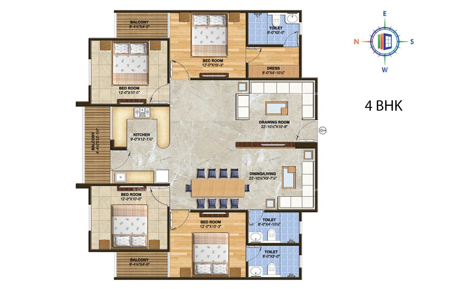 The Rise 4 BHK 