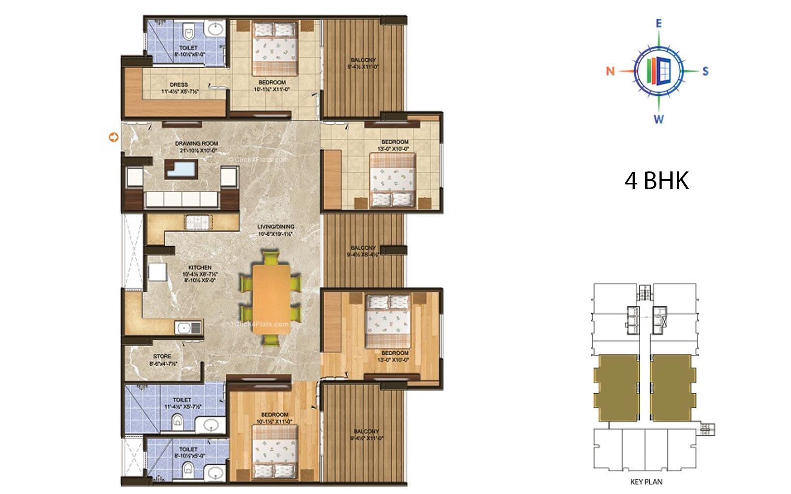 The Rise 4 BHK 