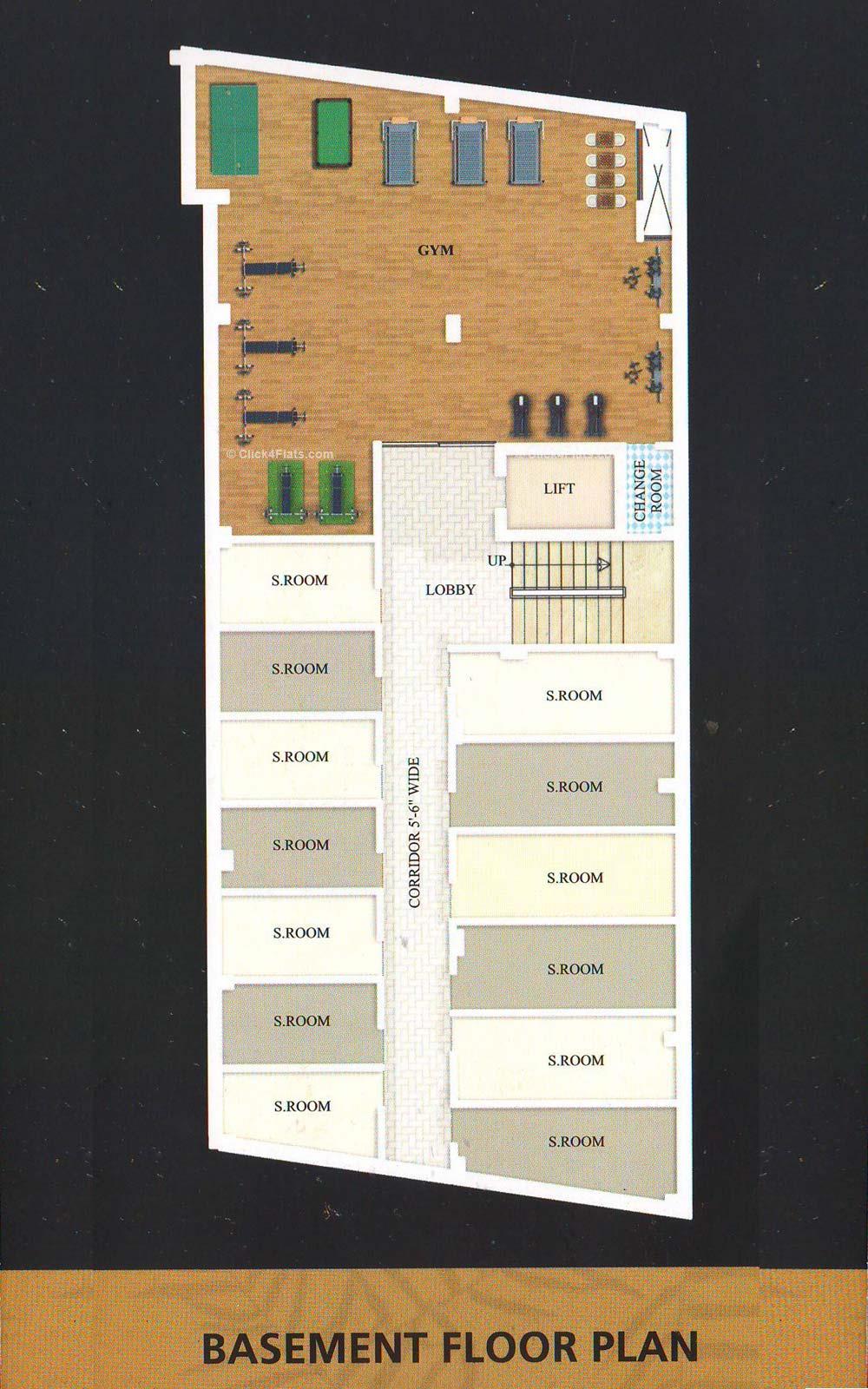 The Palm Basement Floor Plan