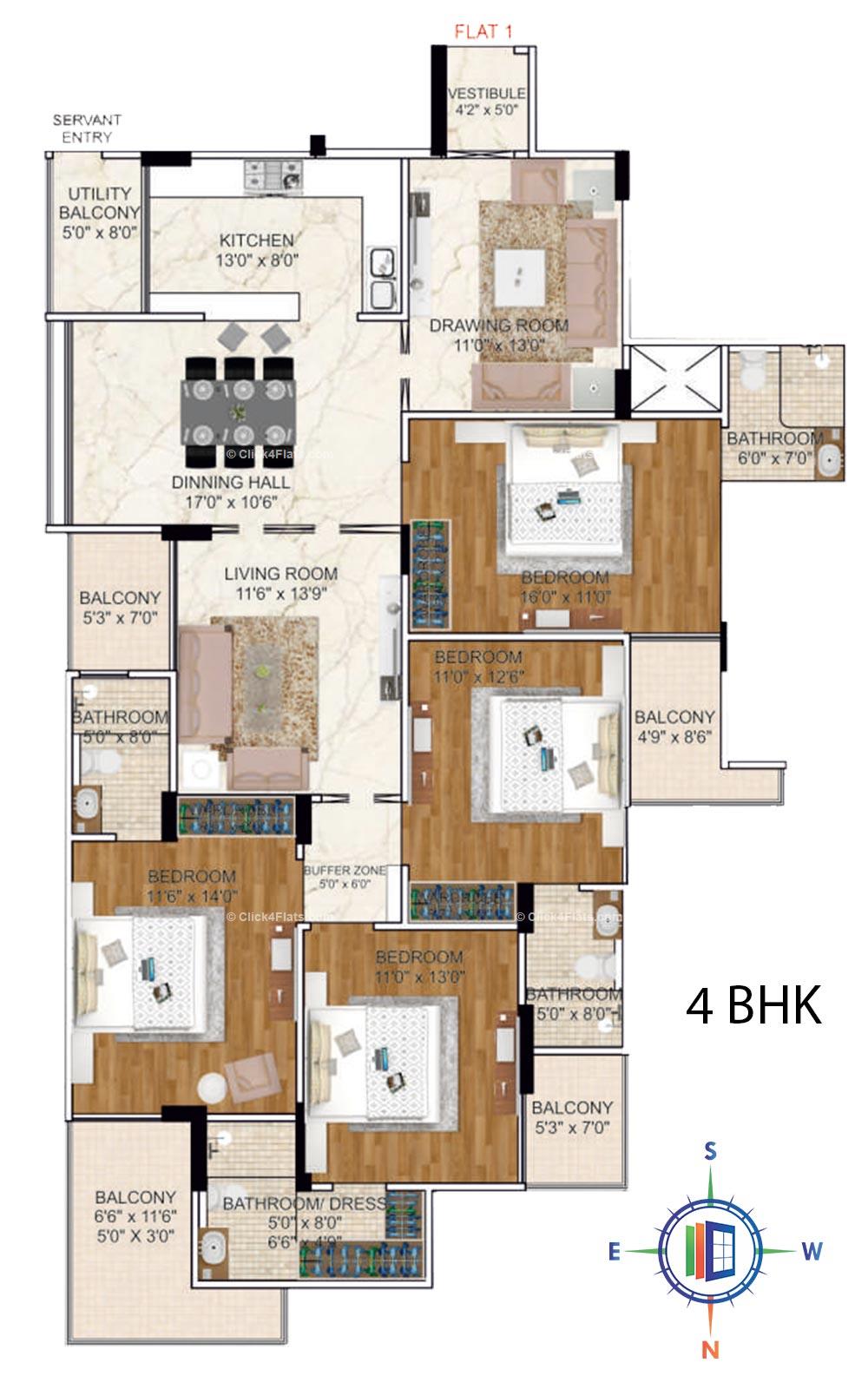 The Savoye - DND Group 4 BHK 