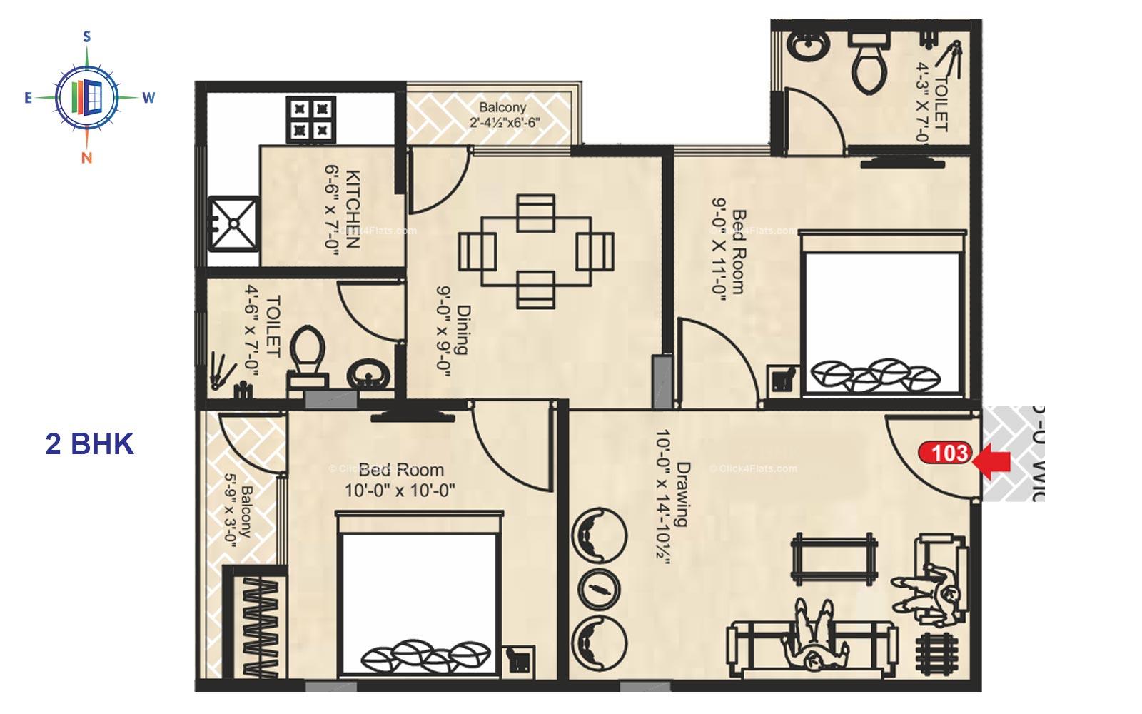 UDB Rakshak 2 BHK 