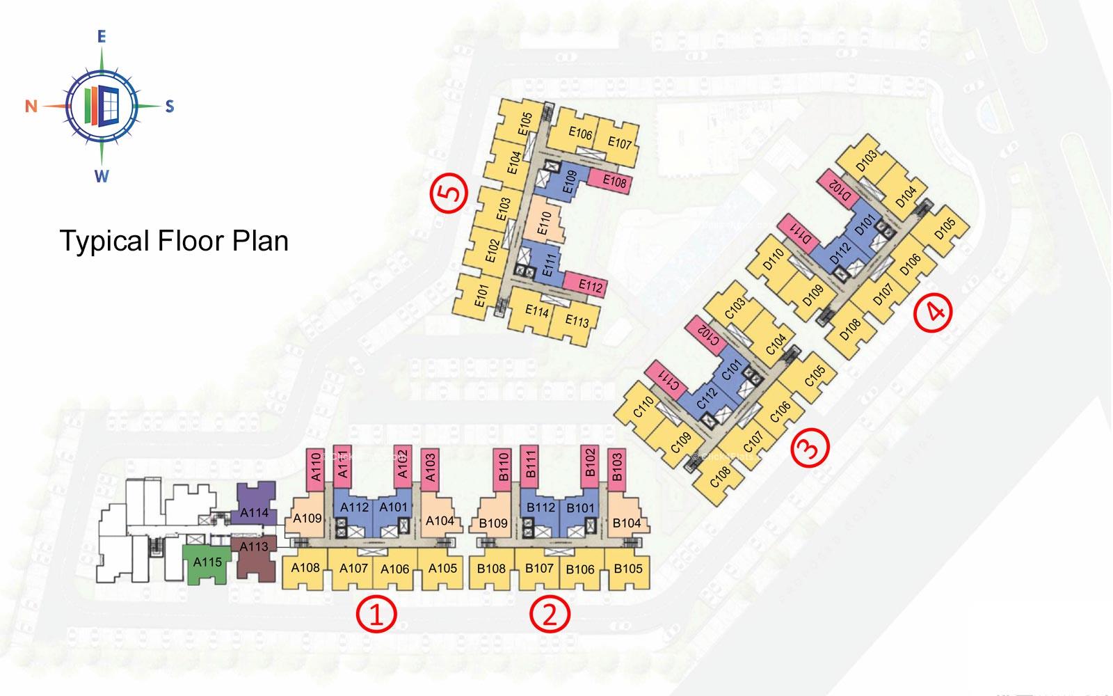 Unique Mantra 1 Typical Floor Plan