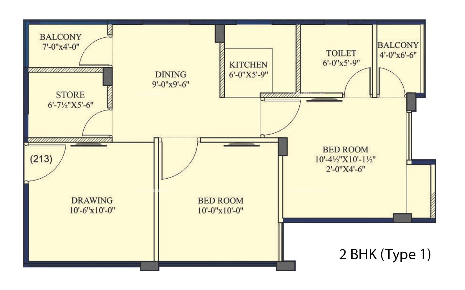 Virat Vaishali Homes 2 BHK 