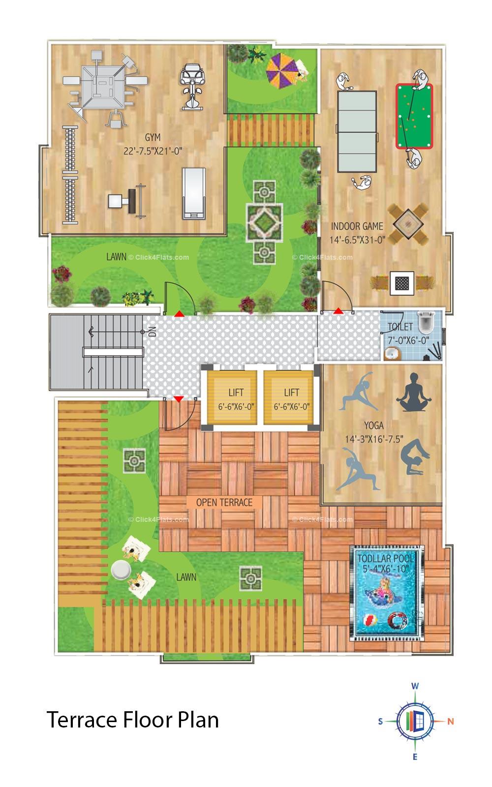 Vishwaas 24 Terrace Floor Plan