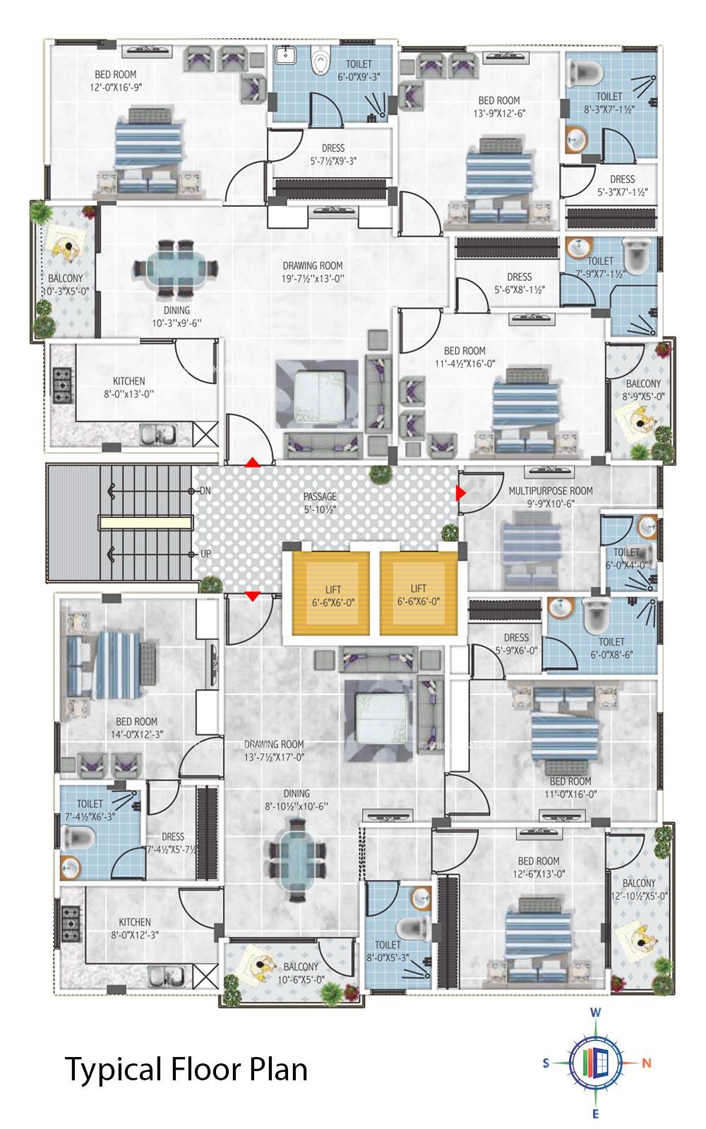 Vishwaas 24 Typical Floor Plan