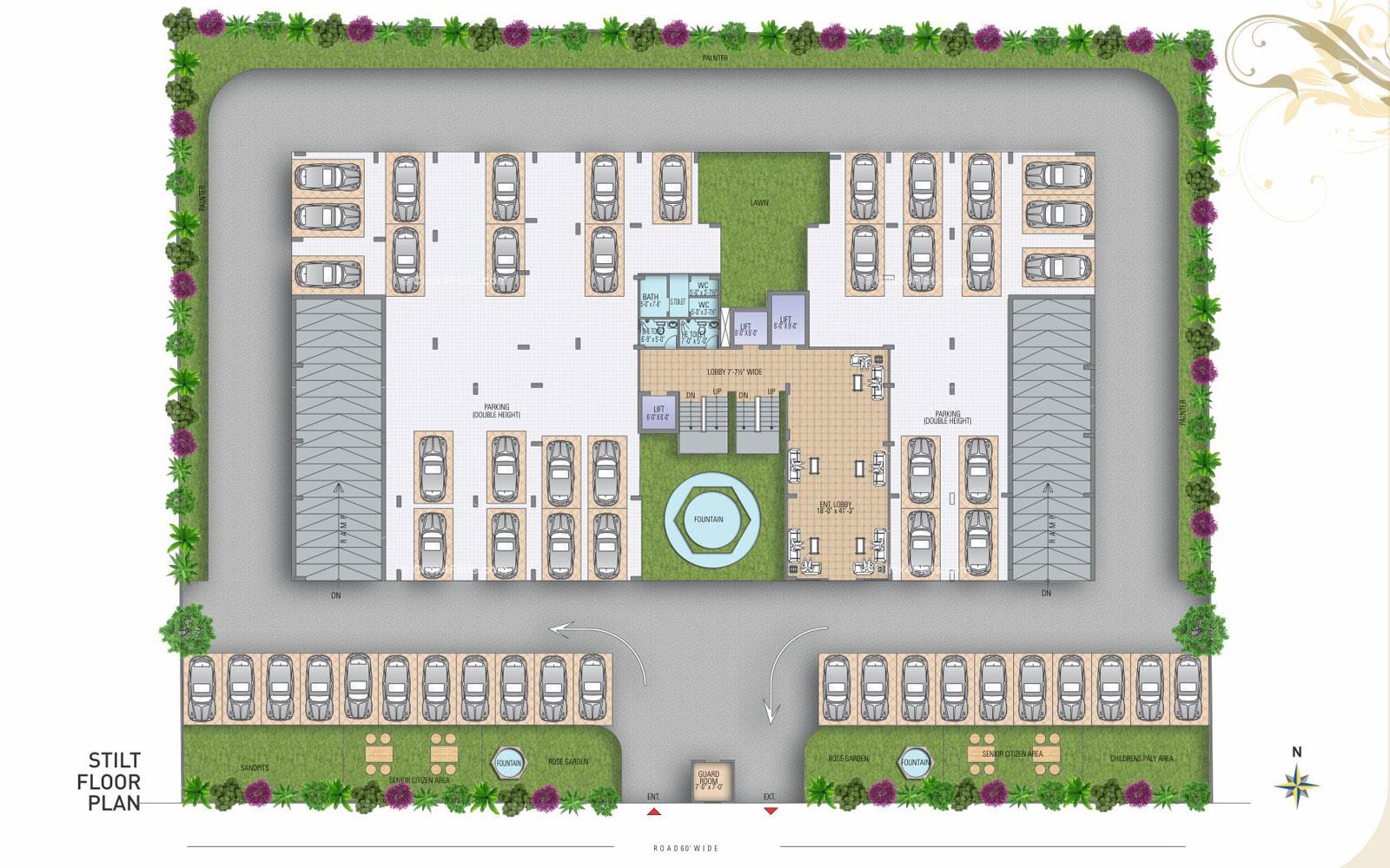 Vishwaas Aashiyana Stilt Floor Plan