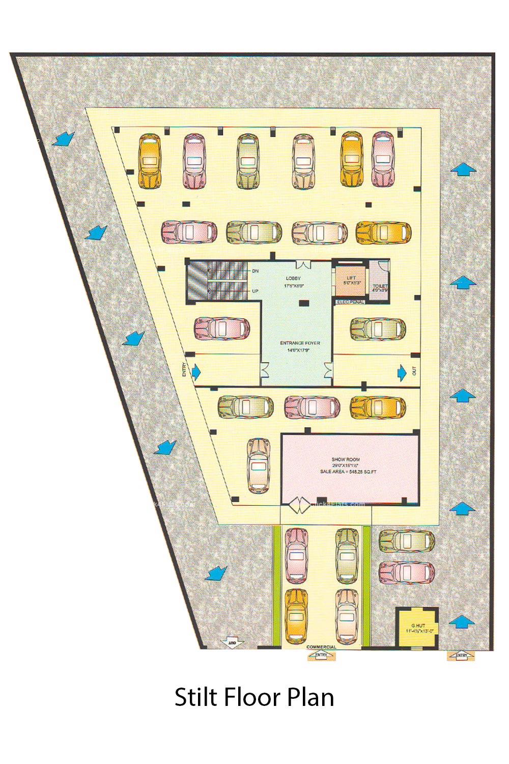 Yuvraj Apartments Stilt Floor Plan