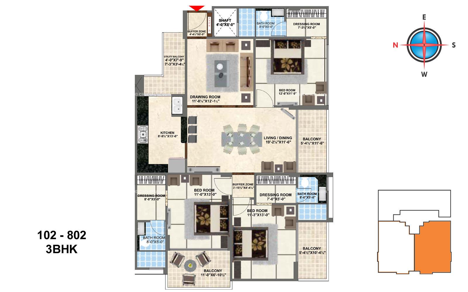 Kings Landing 3 BHK 